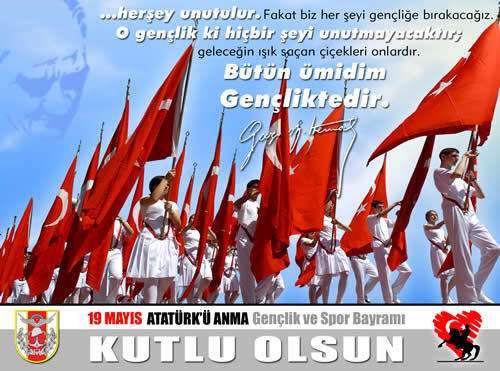19 Mayıs Atatürk'ü Anma, Gençlik ve Spor Bayramımız Kutlu Olsun – Trabzonspor USA arşivinden