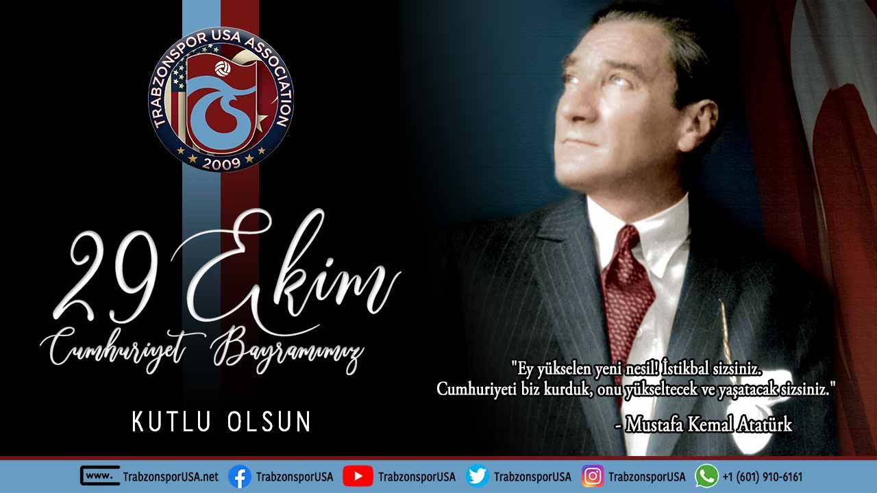 29 Ekim Cumhuriyet Bayramımızın 102. Yılı Kutlu Olsun – Trabzonspor USA arşivinden